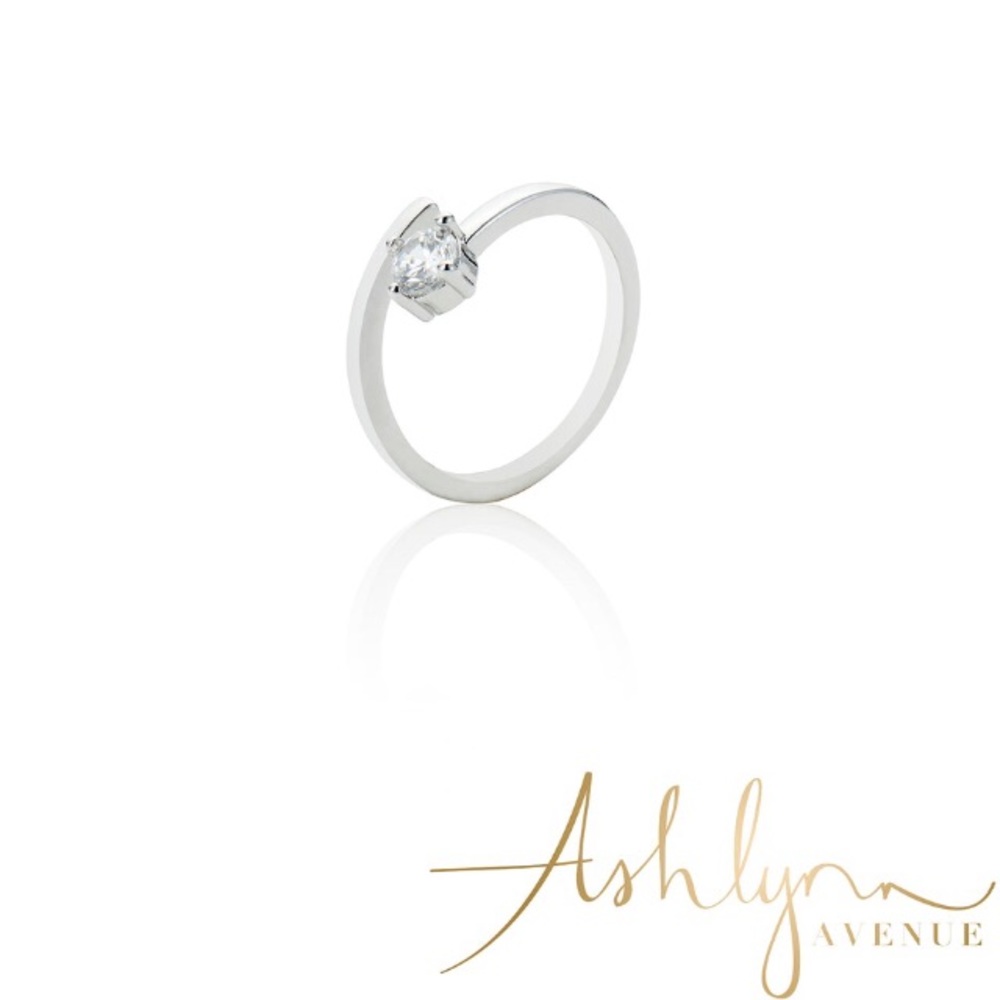 AA Symphony Lois 18k WhiteGold Plt .4ctw Wrap Ring